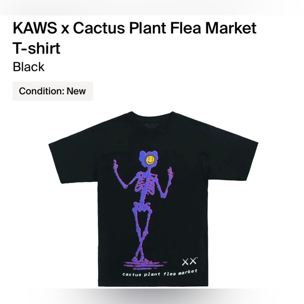 KAWS X Cactus Plant Flea Market T-shirt